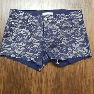 7 Jean's Floral Print Shorts